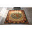 Antique 19th Century Floral Folk Art Design American Hooked Rug