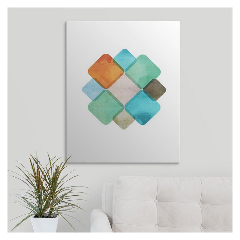 «Mod Tiles», impression, H 48 po x l 38 po x P 1,5 po, Toile