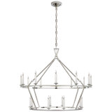 Chapman & Myers Darlana Large Two-Tiered Ring Chandelier