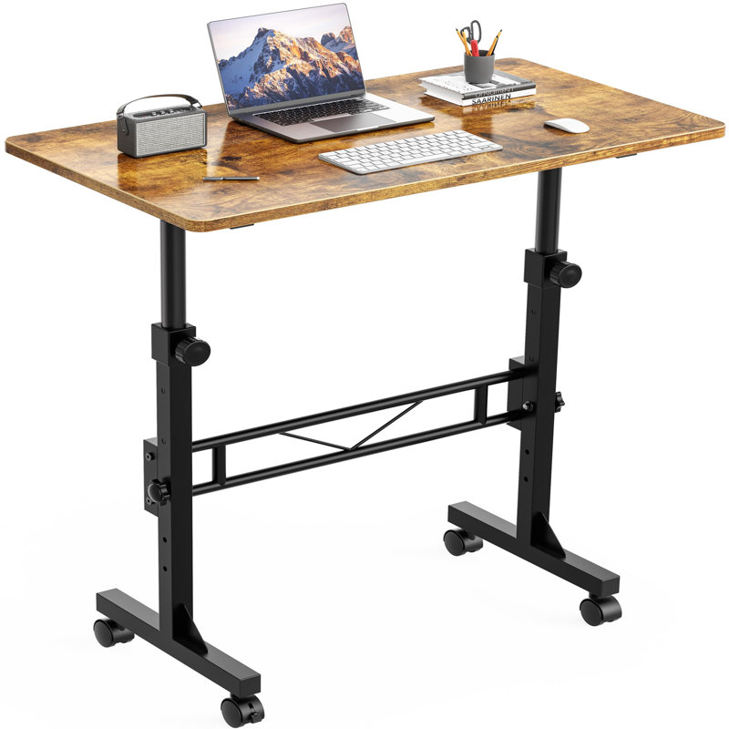 Adjustable Metal Base Computer Desk