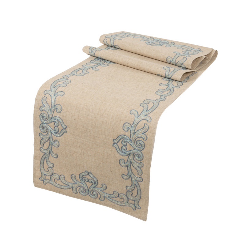 Chemin de table Albee Celeste, L 36 po x l 16 po