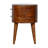 Chestnut Rounded Bedside Table