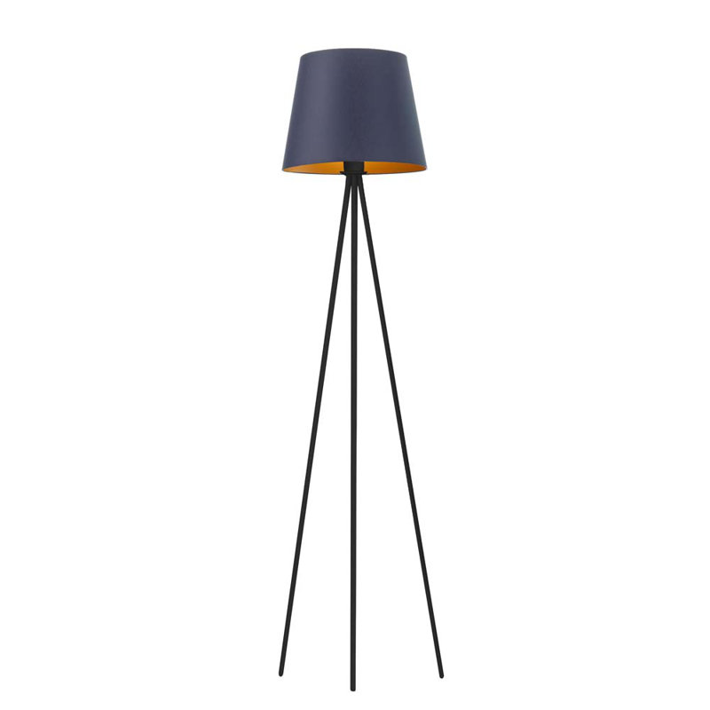 Gregg 153cm Tripod Floor Lamp, Dark Grey, Black