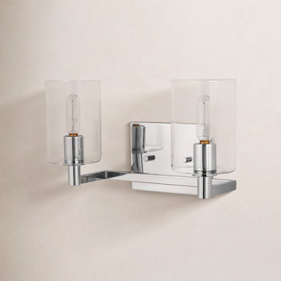 Haines 2 Light Transparent Dimmable Vanity Light