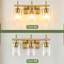 Luminaire de salle de bain 3 lumières, applique murale linéaire moderne avec abat-jour en verre nervuré transparent, luminaire mural contemporain pour couloir de chambre à coucher à miroir-1335436851