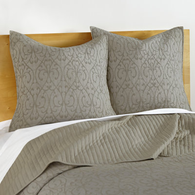 Beckett Taupe Euro Sham Set of 2