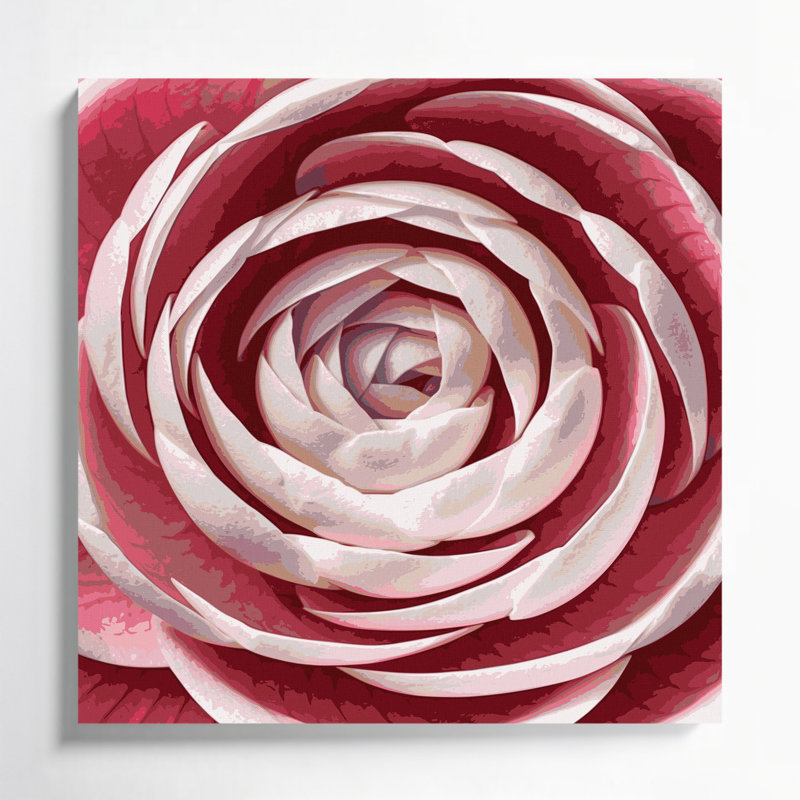 "Watercolor Botanical" 15, art mural sur toile beige, H 12 po x l 12 po