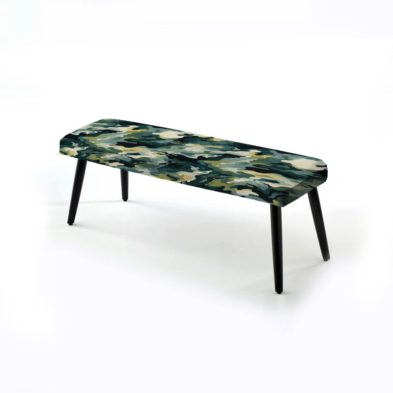 Banc rembourré camouflage vert et blanc Urban Camouflage