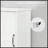 Kleankin Slim Bathroom Storage Cabinet