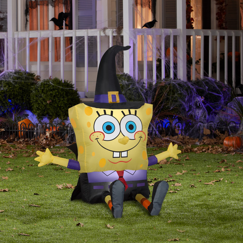 Spongebob comme sorcière gonflable