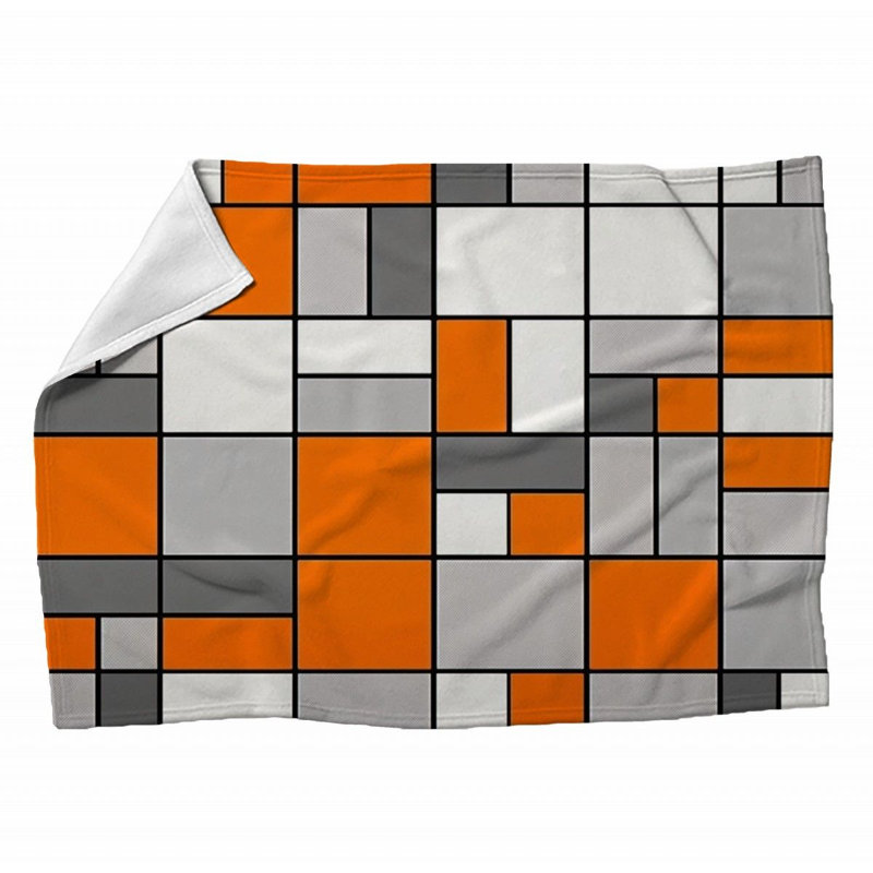 Machine Printed Throw Blanket, 50" W x 60" L