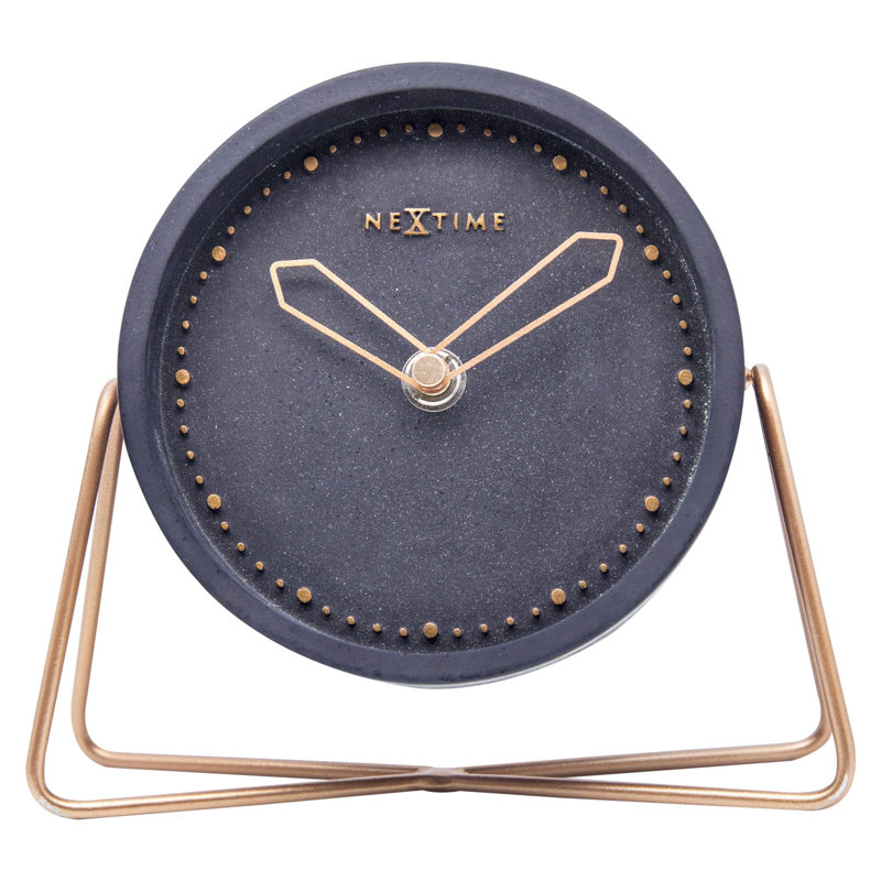 Horloge de table 7 pouces "Cross", Noir