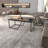 Modern Industrial Coffee Table, Black Marble Design, 47.2 x 23.6 x 18.9 inches | 100% Melamine Coated Particle Board, Thickness: 0.7 inches | Stylish and Functional for Living Room & Office Spaces, Durable & Elegant-1158873006-1158872994