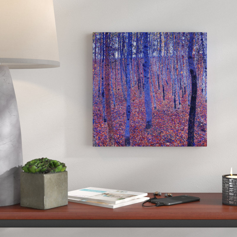 Beech Grove Forest by Gustav Klimt - Wrapped Canvas, 76cm H x 76cm W