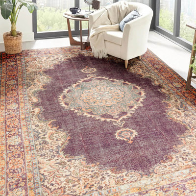 Tapis aubergine Velizar KA9