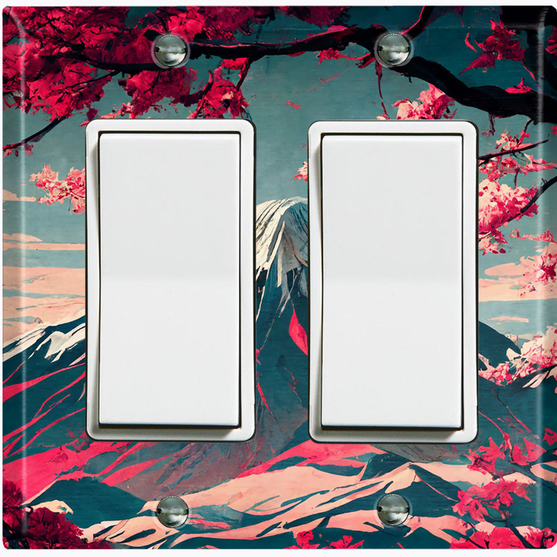 Copper Rust Patina Teal Print 2 - Gang Rocker Standard Wall Plate