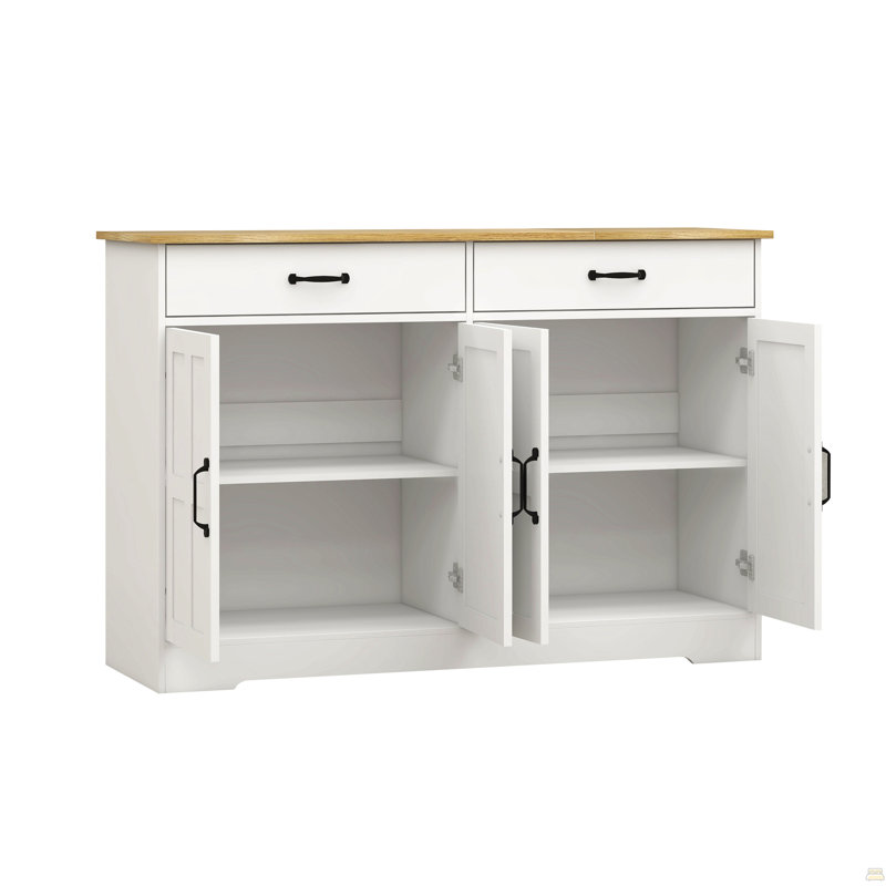 Buffet 47,95 "avec 2 tiroirs et 4 portes