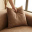 Canapé modulaire moderne Sofawks15c Camel avec coussins amovibles, tissu durable, structure en bois massif, rembourrage en éponge haute densité