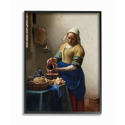 " Vermeer The Milkmaid Classical " by Johannes Vermeer