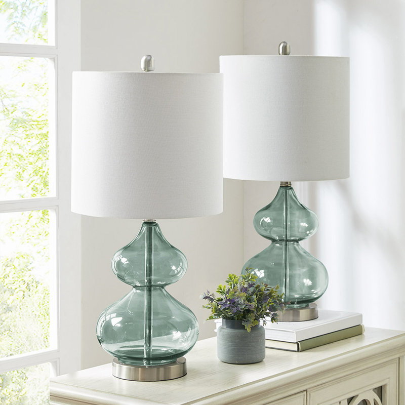 Lampe de table Ellipse, Bleu