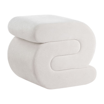 50cm Wide Irregular Solid Colour Pouffe Ottoman