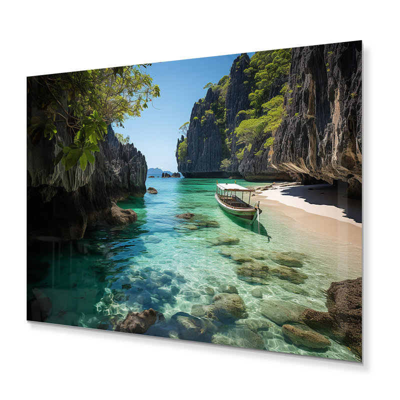 Perle de l'Orient Philippines - décor mural en métal Paysages, H 16 po x l 32 po