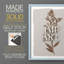 Impression botanique monochrome I - bois massif-993169380-993169400