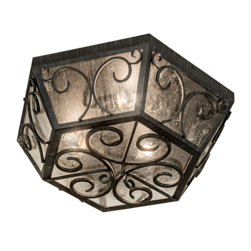 Ablah Glass Flush Mount