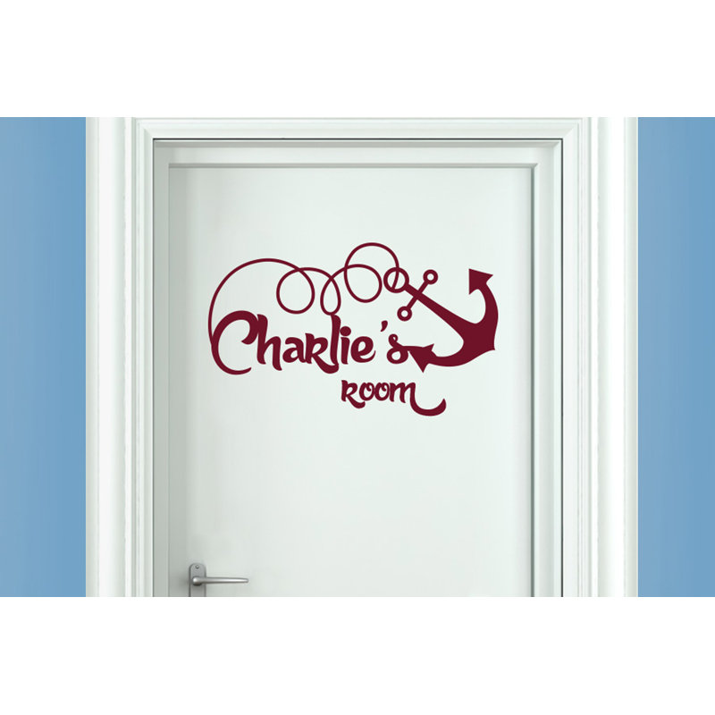 Nautical & Beach Wall Decal, Yes, Burgundy