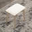 Contemporary Wood Vanity And Stool Set-1929997998