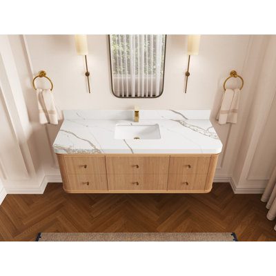 Chêne flottant Hampton X P 22 po De salle de bain Quartz