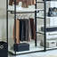 Armoire en métal - rangement très profond, protection contre la chaleur de l'eau, égratignure, cadre blanc avec système de classement E0, espace de rangement,