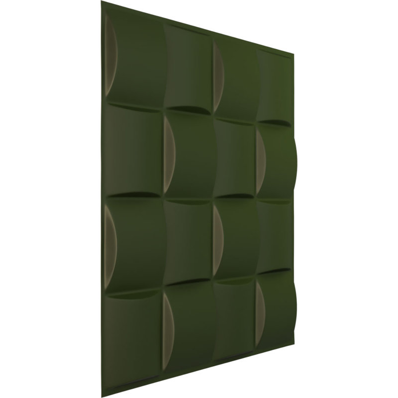 L 19 5/8 po x H 19 5/8 po Panneau mural décoratif 3D EnduraWall Baile, UltraCover (couvre 2,67 pieds carrés), Bronze foncé