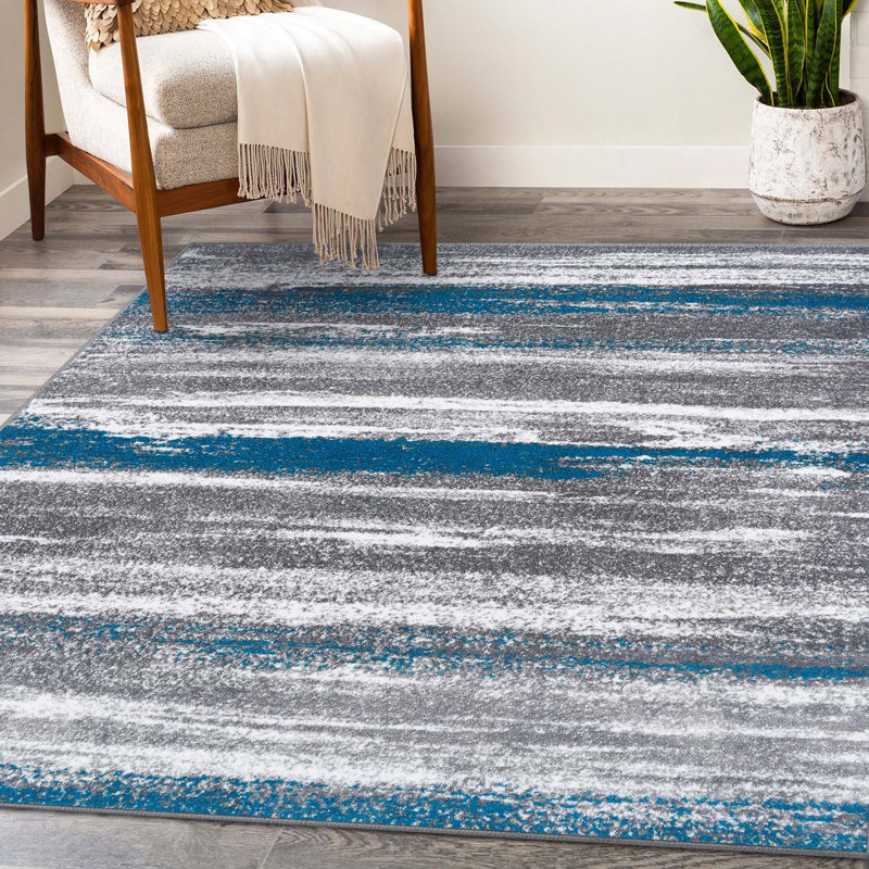 Elkmont Abstract Indoor Rug, Rectangle 5' x 7'