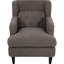 Chaise rembourrée de salon et de chambre à coucher, style brun roux, revêtement de qualité, conception ergonomique, coussin d'assise confortable, polaire douce, dossier, structure en bouleau-2080027430