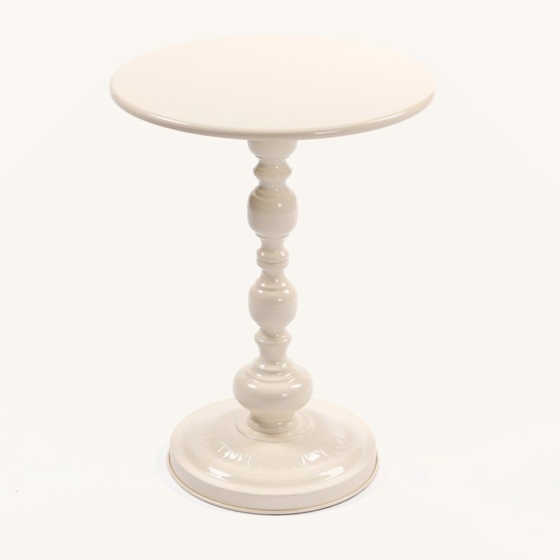 Vintage Metal Coffee Table End Table, Round Side Table For Sofa Bedside Nightstand, Accent Table Decorative Small Space Living Room Bedroom