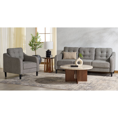 Heuton Tufted Back 2-Piece Living Room Set