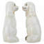 Staffordshire Style Dog Figurines – Antique Gold Chain Cream (Set of 2)