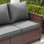 Ensemble de conversation pour patio avec coussins 7 personnes Mecayla -1427477741