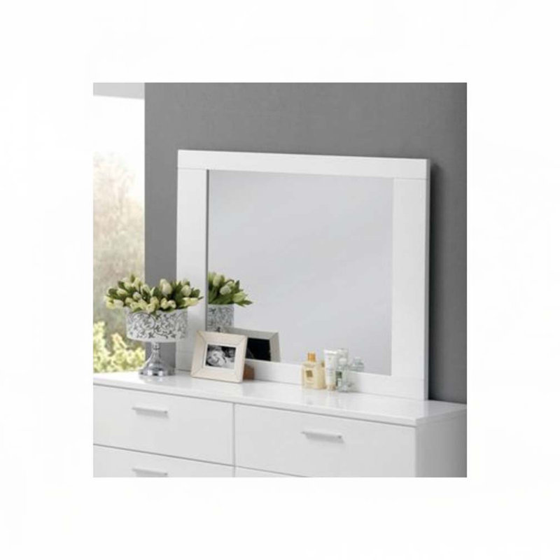 White Finish Mirror