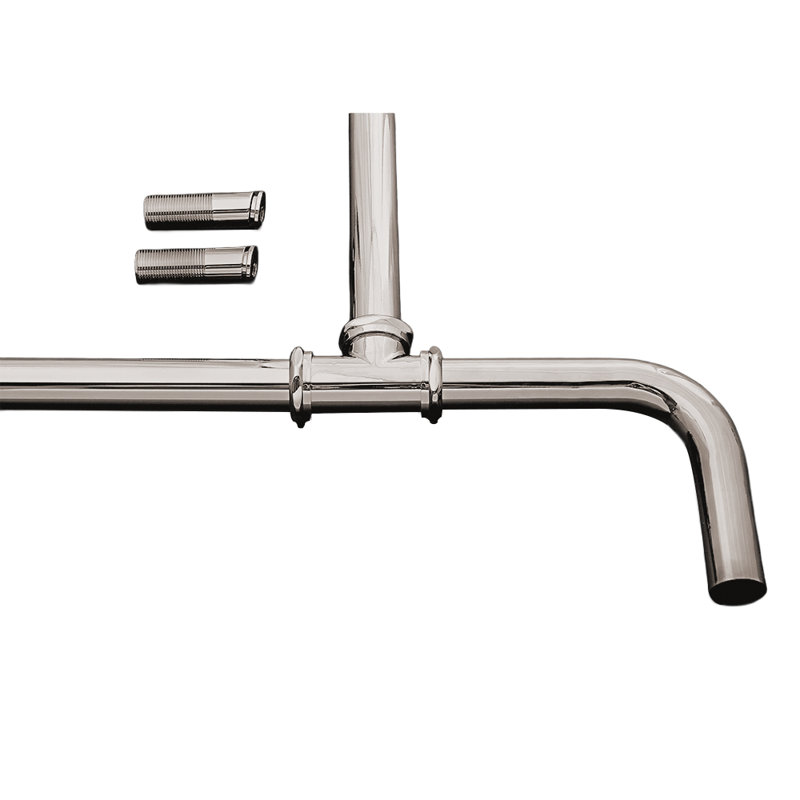 Coude de drain décalé Strom Living P0914, Nickel poli