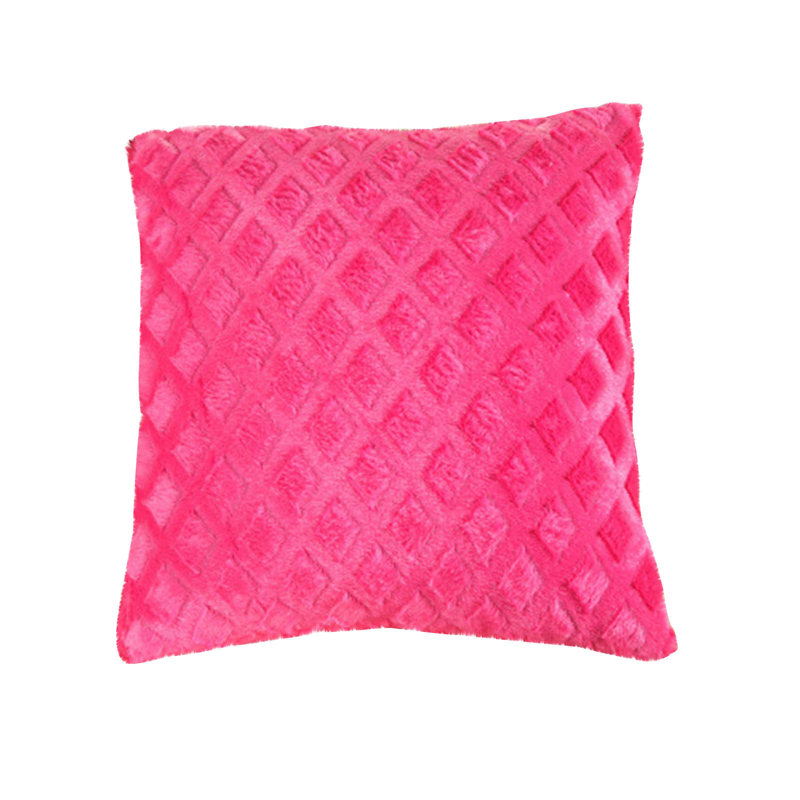 Housse de coussin courte à carreaux embossés