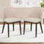 Breathable Fabric Dining Chair - Ergonomic Solid Wood Design, Multi-Scene Use-419772744