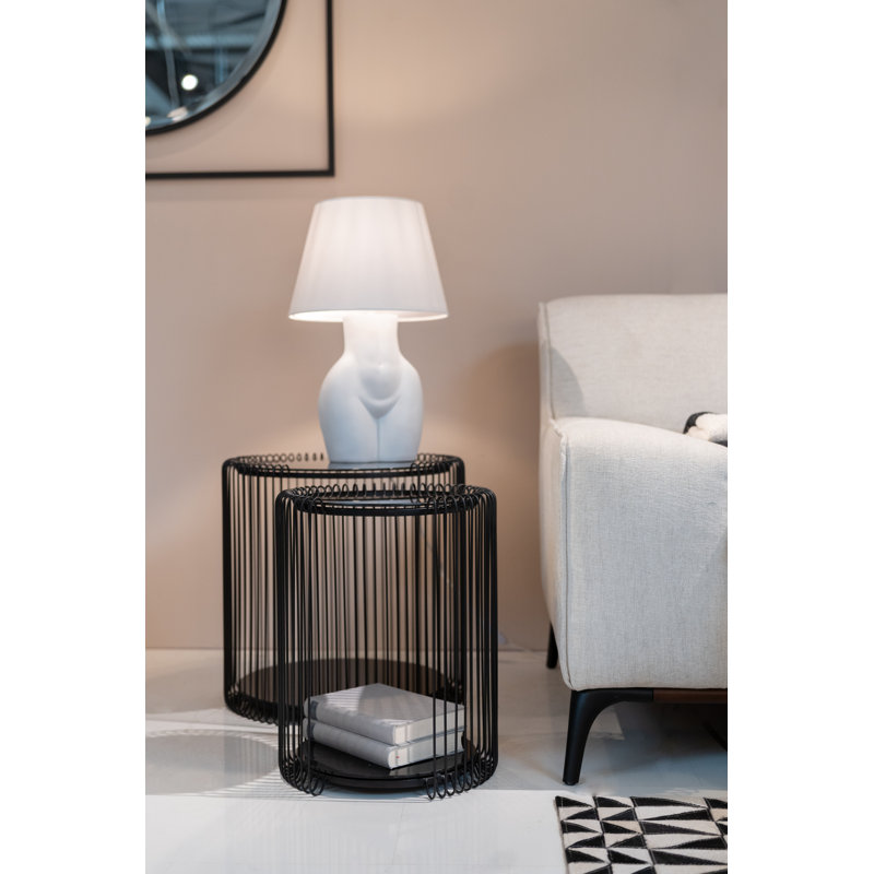 Side Table Wire Double, Black