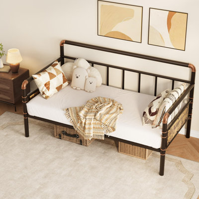 Twin Size Metal Daybed Frame, Heavy-Duty Steel Daybed by Williston Forge
