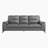 Naseim 89" Modern & Contemporary Top Grain Leather Sofa with Seating Surfaces, High-Density Foam Seat Cushions-912944142