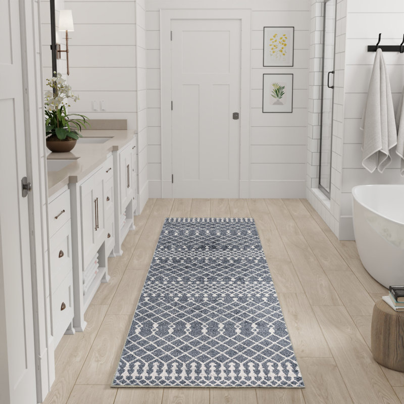 Tapis bohémien lavable à la machine Dakota Fields Burrillville, Tapis de couloir 2 pi x 6 pi