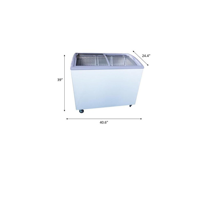 Plateau en verre de 7,4 pi³ pi. Congélateur coffre