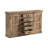 69 in. Brown Solid Wood 5 Drawer 2 Door Media Credenza Sideboard