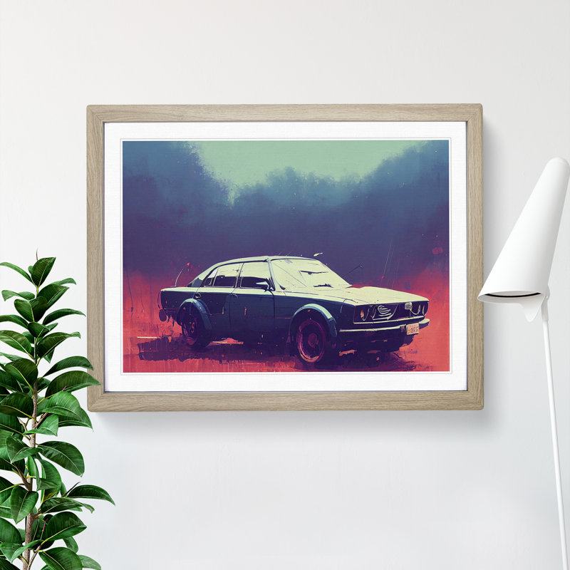 Concept Car Vol.1 - Framed Print, 34cm H x 46cm W x 2cm D, Oak